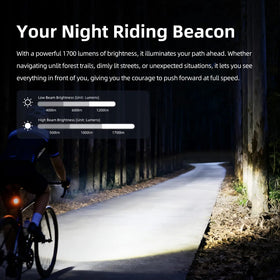 Cyclami CYC1700 1700 Lumens Rechargeable Waterproof Bicycle Light LED Front Light