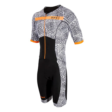 Zone3 Men’s Kona Speed Short Sleeve Full Zip Trisuit