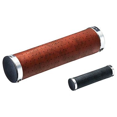 Ritchey Grips Classic Locking, Brown Synthetic leather, 130mm