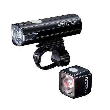 Cateye AMPP 400S and NANO 60 Combo Light (Black)