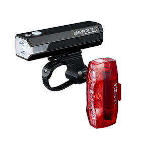 Cateye AMPP 900 and ViZ 300 Combo Light (Black)