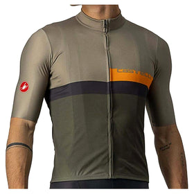 A BLOCCO JERSEY-BARK GREEN/POP ORANGE-DARK GRAY