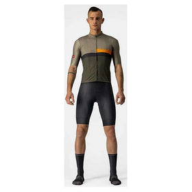 A BLOCCO JERSEY-BARK GREEN/POP ORANGE-DARK GRAY