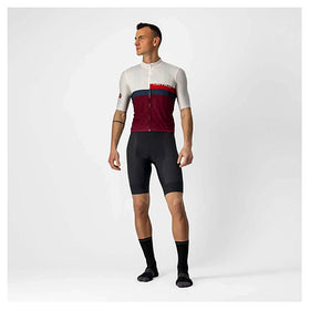 Castelli Blocco Jersey - Ivory/Red/Blue/Bordeaux