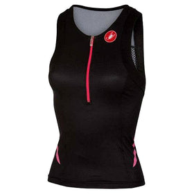 FREE W TRI SINGLET-BLACK/PINK FLUO