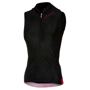 BELLISSIMA SLEEVELESS JERSEY-BLACK/RED