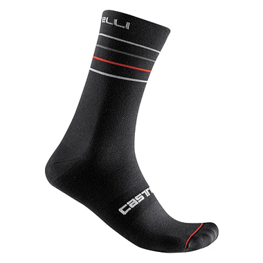 ENDURANCE 15 SOCK-BLACK/SILVER GRAY-RED