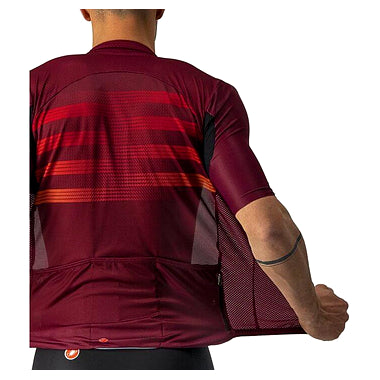 ENDURANCE PRO JERSEY-BORDEAUX/RED-ORANGE