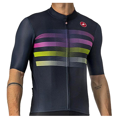 ENDURANCE PRO JERSEY-SAVILE BLUE/PINK-ELECTRIC LIME