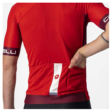 ENTRATA VI JERSEY-RED/BORDEAUX-IVORY