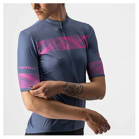 FENICE JERSEY-LIGHT STEEL BLUE/PINK FLUO