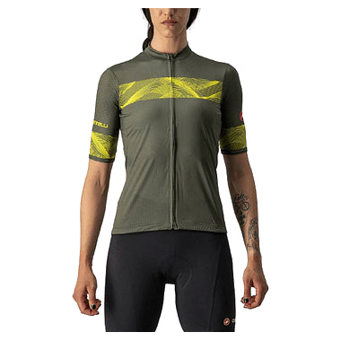 FENICE JERSEY-MILITARY GREEN/SULPHUR