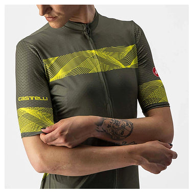 FENICE JERSEY-MILITARY GREEN/SULPHUR
