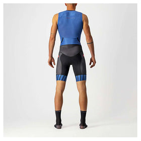 FREE SANREMO 2 SUIT SHORT SLEEVE-COBALT BLUE/ELECTRIC LIME