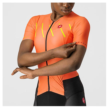 FREE SANREMO 2 W SUIT SHORT SLEEVES-CORAL FLASH