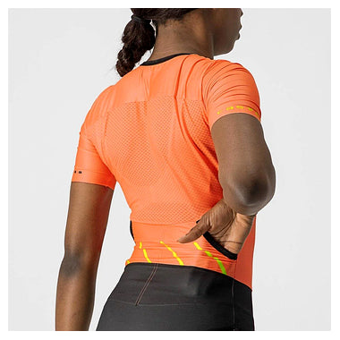 FREE SANREMO 2 W SUIT SHORT SLEEVES-CORAL FLASH