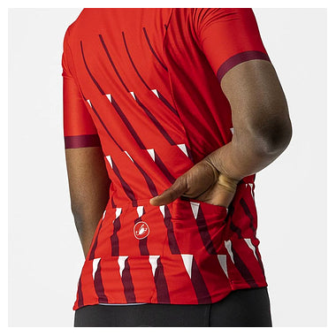 PENDIO JERSEY-RED/BORDEAUX-WHITE