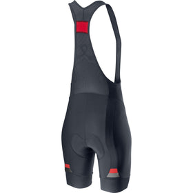 PRIMA BIBSHORT-DARK STEEL BLUE/BRILLIANT PINK