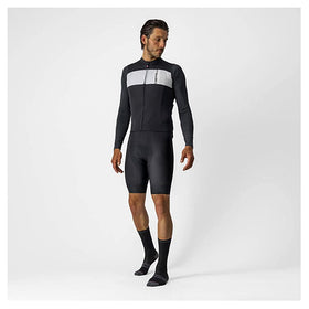 PROLOGO 7 LONG SLEEVE JERSEY-LIGHT BLACK/SILVER GRAY-IVORY