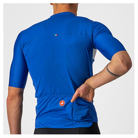Castelli Prologo 7 Cycling Jersey - Azzurro Italia/Ivory