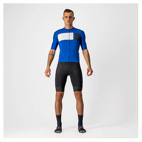 Castelli Prologo 7 Cycling Jersey - Azzurro Italia/Ivory
