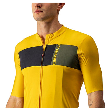 PROLOGO 7 JERSEY-SAFFRON/LIGHT BLACK-MILITARY GREEN