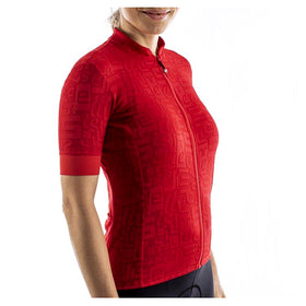 PROMESSA JACQUARD JERSEY-RED