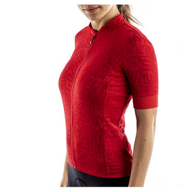 PROMESSA JACQUARD JERSEY-RED