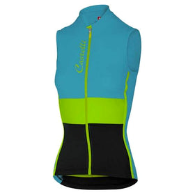 PROTAGONISTA SLEEVELESS JERSEY-CARIBBEAN/YELLOW FLUO/BLACK