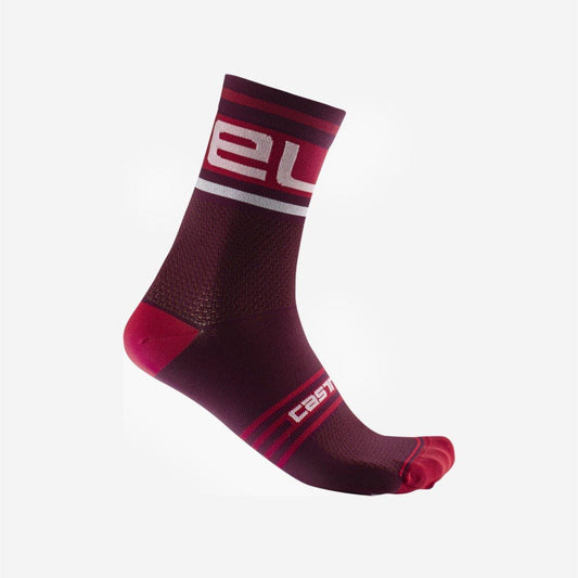 PROLOGO 15 SOCK-BORDEAUX/WHITE