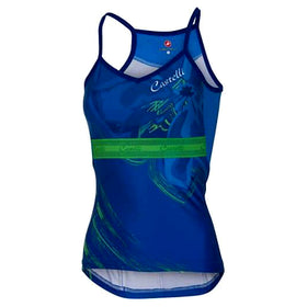 SPAGHETTINO TOP-MATTE BLUE/KELLY GREEN