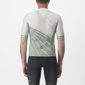 SPEED STRADA JERSEY-IVORY/DEFENDER GREEN
