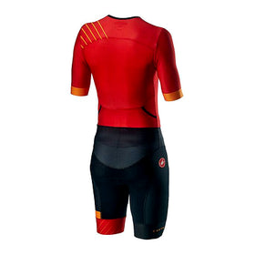 FREE SANREMO 2 SUIT SHORT SLEEVE-RED/FIERY RED