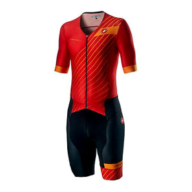 FREE SANREMO 2 SUIT SHORT SLEEVE-RED/FIERY RED
