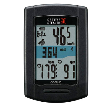 Cateye Stealth 50 CC-GL50 Wireless Cyclocomputer