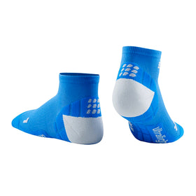 CEP ULTRALIGHT LOW CUT SOCKS-ELECTRIC BLUE/LIGHT GREY