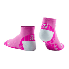 CEP ULTRALIGHT LOW CUT SOCKS-PINK/LIGHT GREY