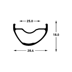 Stan's Rim, Crest MK4 29, 28H, Black, Gray