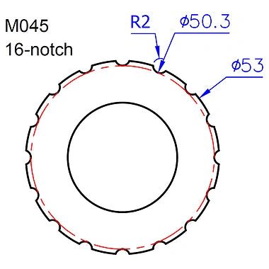 Icetoolz M045 BB Installation Tool For T45 - 16-Notch