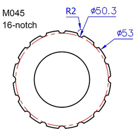 Icetoolz M045 BB Installation Tool For T45 - 16-Notch