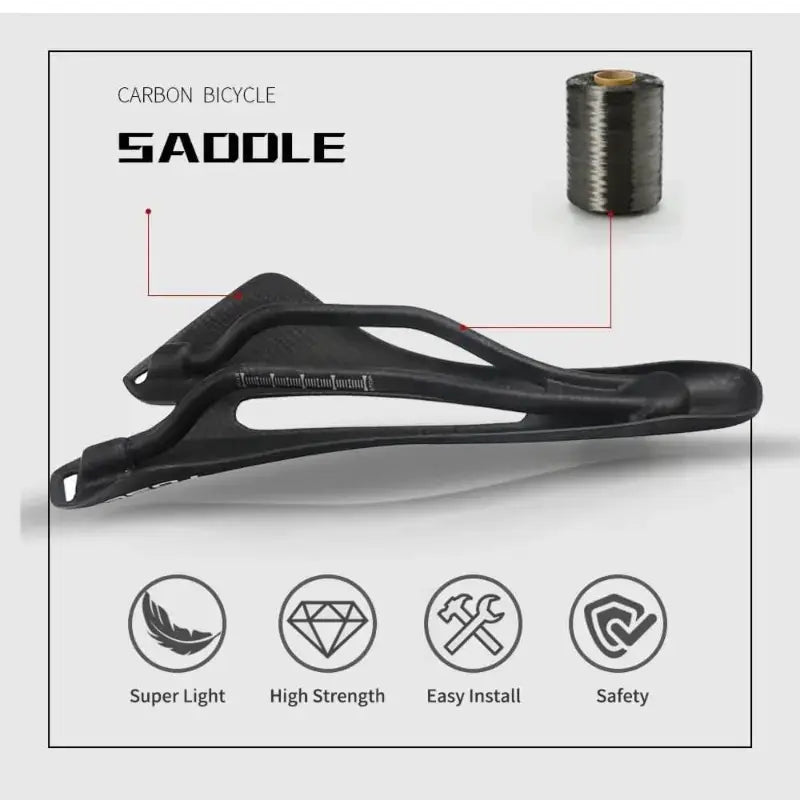 Toseek Ultralight weight Full Carbon Saddle