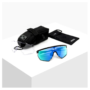 Scicon Aerowing Sport Sunglasses (Multimirror Blue/Black)