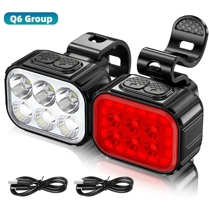 Cyclami Q6 Rechargeable Led Bicycle Front and Rear Light
