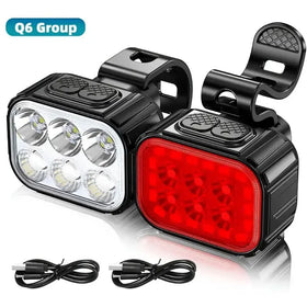 Cyclami Q6 Rechargeable Led Bicycle Front and Rear Light