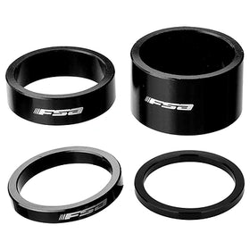 FSA Assorted Headset Spacer Kit 1" Black with Logo
