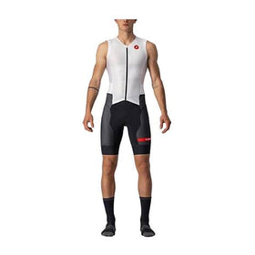 FREE SANREMO 2 SUIT SLEEVELESS-WHITE/BLACK