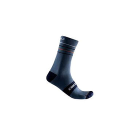 ENDURANCE 15 SOCK-LIGHT STEEL BLUE/POP ORANGE-WH