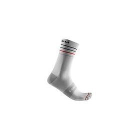 castelli socks ENDURANCE 15 SOCK-WHITE/BLACK-RED