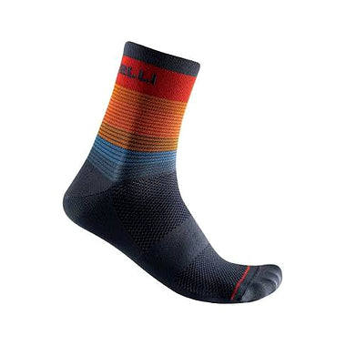 SCIA 12 SOCK-RED/ORANGE-DARK STEEL BLUE