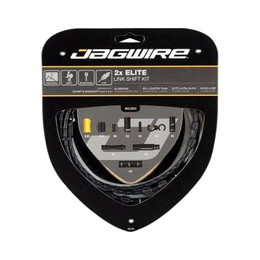 Jagwire 2X Elite Link Shift Derailleur Cable Kit (Black)